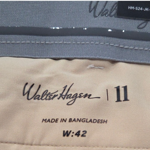 Walter Hagen P11 Golf Shorts Mens Size 42 White 9" Inseam Stretch Athletic New - Picture 7 of 9